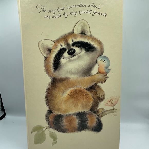 Vintage Critter Sitters Raccoon Photo Album Hallmark RARE 1970s - Picture 2 of 7